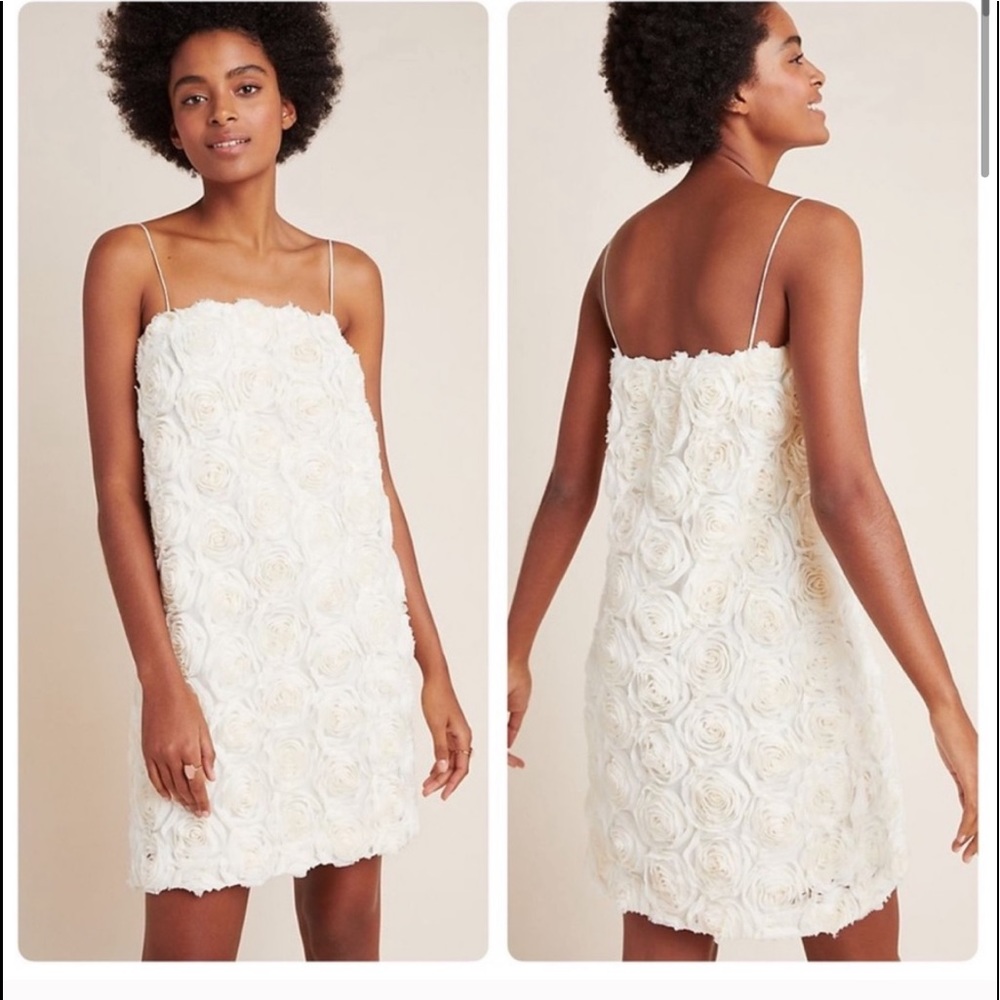 Anthropologie Tessie textured shift Dress